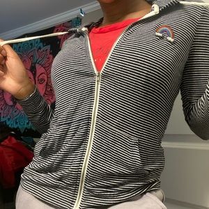 Stripped thin sweater